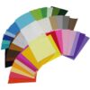 KALLORY 40pcs Assorted Color Polyester Felt Fabric Sheets Non-Woven Craft Fabric for DIY Felt Projects and Patchwork, Environment-Friendly and Non-Fading Material for Making Random Color