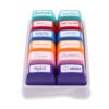 KALLORY Self-Inking Teacher Stamps Plastic Material 12pcs for Grading with Encouraging Phrases 5.98x4.13x2.17in Size to Motivate Students for Classroom and Home Use