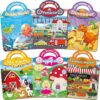 Kalysky 6Pack Reusable Sticker Books for Toddlers 1-3 2-4