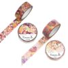 Kamiiso Kimono 15mm Washi Tape Set of 2 - Origami Paper Crane & Spool of Thread