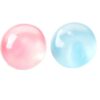 KangJJ 2 PCS Coconut Oil Squeezable – Formable No-Rebound Stress Relief Balls, Sensory Fidget Toys for Study Work & Relaxation, Calming Desk Decor Anxiety Relief Gifts for Kids & Adults(Blue+Pink)
