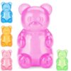 KangJJ Gummy Bear Squeezable Toys, Squeeze Fidget Toys for Stress Relief Sensory Stress Balls for Kids and Adults Birthday Gifts Party Favors Stocking Stuffers Class Prizes- Purple