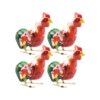 KangJJ Wind Up Iron Jumping Animal Toys,4-Pack,Metal Jumping Roosters with Clockwork Mechanism – Battery-Free Retro Party Favors for Easter Baskets,Classroom Prizes & Kids’ Stocking Stuffers