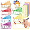 Kasfalci CVC Word Games, Flash Cards, Phonics and Speech Therapy Toys for Toddlers and Kids - Learn to Read, Spelling and Reading Learning Activities - Kindergarten Preschool Educational Toy