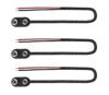 KASSupply 9V Battery Snap On Hard-Shell Clip Connector with Insulated Wires - 3 Pieces