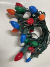 Kaszmwin C7 Multicolor Christmas Lights, 25Ft C7 LED Outdoor String Lights with 25 Multicolor Bulbs, Christmas Decorative for Indoor Outdoor