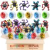 KatchOn, Pack of 48, Transformable Fidget Spinners with Light Up Yoyos Bundle - Birthday Party Favors for Kids 8-12, Treasure Box Toys for Classroom Goodie Bags Stuffers for Kids Robot Fidget Spinners