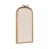 Kate and Laurel Arendahl Antique Ornate Ribbon Arched Pinboard, 13 x 25, Gold, Decorative Framed Arch Ornate Vintage Cork Board for Unique Display, Organization, and Decor Options