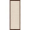 Kate and Laurel Framed Fabric Magnetic Board 14 x 38, Mini Gingham Neutral Linen Printed Linen Casual Transitional Bulletin Board for Use as a Vision Board or Wall Organization, Florence Medium Brown