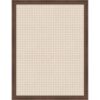 Kate and Laurel Framed Fabric Magnetic Board 20 x 26, Mini Gingham Neutral Linen Printed Linen Casual Transitional Bulletin Board for Use as a Vision Board or Wall Organization, Florence Medium Brown