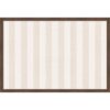 Kate and Laurel Framed Fabric Magnetic Board 38 x 26, Wide Stripes Linen and White Printed Linen Casual Transitional Bulletin Board for Use as a Vision Board or Wall Organization, Florence Medium