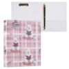 Kcldeci 3 Ring Binder Hardcover,Bear Reading Books 1.5 Inch Round Rings with Interior Pockets School Office Recipe Cards Binder Organizer 1Pack