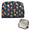 Kcldeci Standing Pencil Case Large Capacity Zippered Pen Pouch,Colorful Ice Cream1 Pencil Bag for Girls Boys Office School