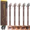 KCTAN 5-pack Waterproof Eyeliner Pencil, Matte, Long Lasting Smudge-Proof, Sharpenable, 5 Shades with Sharpener (5-Pack Sets)