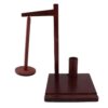 Keenso Crochet Yarn Holder, Solid Wood Rotating Yarn Ball Holder Spinner with Built in Storage Tube and Phone Stand, Stable Base for Knitting and Crocheting At Home (Vintage Color)
