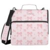 KEEPREAL Personalized Bow Print Zipper Binder with Name
