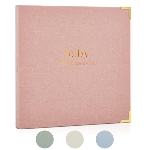 Keepsake Baby Memory Book for Boys and Girls – Timeless First 5 Year Baby Book – Neutral Journal Scrapbook or Photo Album - Record a Milestone for Every Event from Birth to Age 5