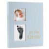Keepsake Memory Book for Baby Boys or Girls, Timeless First 5 Year Baby Book, A Milestone Book to Record Every Event from Birth to Age 5 Gender Neutral Journal Scrapbook Photo Album (Light Blue)
