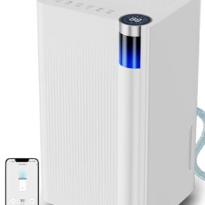 KEGIAN 38 Pints Dehumidifiers for Home, 3000 Sq. ft Dehumidifier for Basement with Drain Hose, Quiet Dehumidifier for Bedroom, Bathroom, Large Room, Smart Control, 3 Modes, Intelligent Humidistat