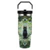 KEIGPERI Black Cat Water Bottle Tumbler Coffee Cup