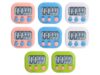 Kellegour 8 Pcs Small Digital Kitchen Timer,Magnetic Countdown Kitchen Timers,Multi-Function Digital Timer for Classroom,Teachers,Students Cooking,Egg,Gym,Game,Outdoor Activities(Not Include Battery)