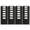 Kelvix 24Pieces Oversized Chair Back Hanging Organizers Black Polyester Fabric Storage Pouches for Desk Accessories School Supplies Mount Black Chair Back Planner Storage Bag