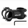 Kelxu Bike Stem 31.8mm Aluminum Alloy, Lightweight, 7-Degree Angle, Black
