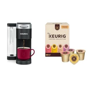 Keurig K-Supreme Single Serve Coffee Maker with MultiStream Technology, 4 Brew Sizes, 66oz Reservoir + Coffee Collective Variety Pack, 20 Count