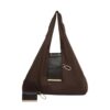 Keychain Tote Bag 50cm Foldable PU Shopping Bag With Key Ring