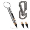 KeyUnity KP06 Titanium Mini Infinity Mechanical Pencil & KU06 Titanium Carabiner Keychain Tool