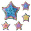 KEZPO 3D Printed Articulating Squishy Starfish Fidget Toy, Flexible Stress Relief Desk Decor, Unique Squishy , Portable for Fidget Lovers (Random Rainbow Colors)