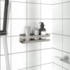 KFGVBNRW Shower Shelf 9.1 x 2.6 x 2.4 Inch Brushed 304 Stainless Steel Bathroom Organizer for Kitchen and Bedroom Storage Silver