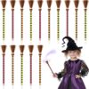 KFPPLXQ 30 Pcs Witch Broom Ballpoint Pens Colorful Halloween Pens for Kids