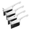 Kfwfuaee 4 Pieces Heavy-Duty Scrub Brush with NonSlip Grip for Tiles Grout Shower Corners & Hard-to-Reach Surfaces Durablity Extended Handle Cleanup Brush