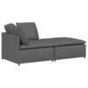 KGFHERENB Modular Sofa Dark Gray Fabric Couch, 4 Person Oversized Sectional Sofa for Living Room, Comfort Modern Rectangular Modular Seating with Matte Finish, 39.4 x 78.7 x 25.2 Inches