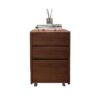 KHUTRW3D Filing Cabinet Office File Cabinet Wooden Storage Small Mobile Drawer with Wheels Under Desk Short Office