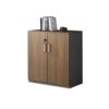 KHUTRW3D Filing Cabinet Office Short Cabinet Printer Storage Floor Standing Wooden File with Locking Drawer Office