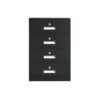 KHUTRW3D Filing Cabinet Thickened Steel Plate File Cabinet Multifunctional 4 Drawer Office Data Storage,65cm Office