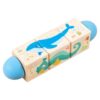 KiBcsLic Rotating Block Puzzle Fine-Motor Wooden Turning Non-Digital Toy for Preschoolers, Kids, Home Play, Tabletop, Classroom, Ocean
