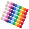 KICHOUSE Dice Acrylic and Balanced Weight, Smooth Surface Gaming Dice 100pcs 16mm Blank Cubes with Rounded Corners for Tabletop Board Games and Math Activities