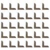 Kichvoe 100pcs Vintage Metal Book Corner Protectors for Photo Albums and Notebooks, Iron Edge Guards Easy Installation and Decorative Flair for Home Crafting and DIY Crafts, Coffee Color