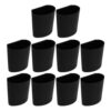 Kichvoe 10pcs Plastic Hanging Basket for Salon Environments, Reliable and Space-saving Mini Storage Container with Cup Holder, Black Plastic Hanging Basket for Professional Spa Storage