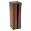 Kichvoe Wood Cable Management Box Coffee Color Fortune Paulownia Wood Multi-sided Hollowed out Design for Heat Dissipation Stores Power Strips, Cords, and Adapters for Home and Office Wire