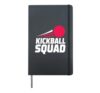 Kickball Art For Men Women Kids Kickball Player Kickball Hardcover Journal, Black