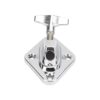 Kick Drum Leg Base Connector Stand, Zinc Alloy, Chrome Plated Finish, Percussion Instrument Accessory for Drum Set