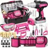 KidBloom Kids Tool Set, 50 Pcs Toddler Tool Set with Toy Drill and Belt