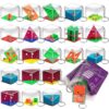 KiddieLoot Brain Teaser Puzzle Cubes on Keychain (24 Pack)