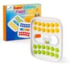 Kiditos Pop Math Game for Kids Ages 4-8, Fidget Board with Built-in Dice