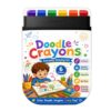 Kids Crayons | 6-Piece Easy Grip Smooth Drawing | Preschool Crayonss Coloring Pencils | For Boys Girls Preschooler Students Home Kindergarten School Classroom