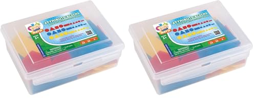 Kids First Math: Attribute Blocks Math Kit with Activity Cards | Develop Skills in Logical Thinking, Classifying, Comparing | Visual Hands-on Math for at-Home or Classroom Learning, Ages 3+